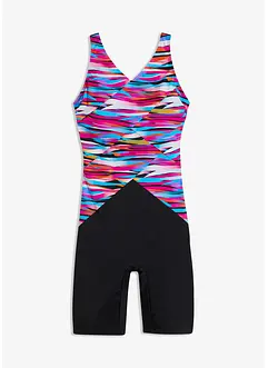 Costume intero a pantaloncino con effetto modellante medio, bonprix