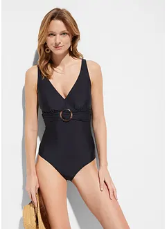 Costume intero con scollatura a V e effetto modellante leggero, bonprix