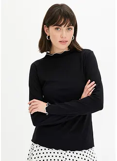 Maglia a maniche lunghe a coste, bonprix