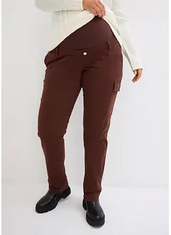 Pantaloni prémaman con cotone biologico, straight, bonprix