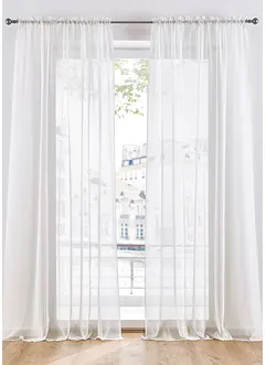 Tende trasparenti in leggero voile (pacco da 2), bonprix