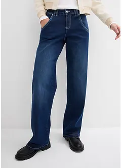 Jeans elasticizzati straight, a vita media, bonprix