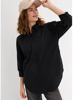 Camicetta oversize in cotone con maniche a 3/4, bonprix