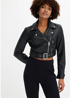 Giacca biker cropped, bonprix