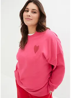 Felpa oversize in cotone biologico, bonprix