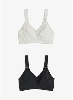 Reggiseno allattamento senza ferretto con cotone biologico (pacco da 2), bonprix