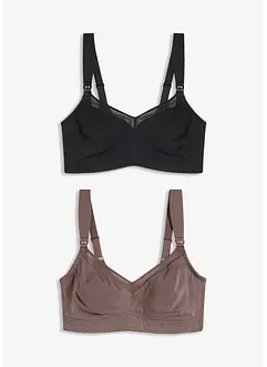 Reggiseno allattamento senza ferretto con cotone biologico (pacco da 2), bonprix