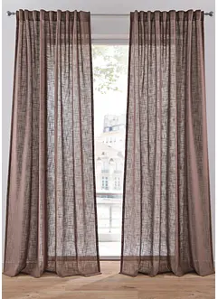 Tenda con tessuto strutturato (pacco da 2), bonprix