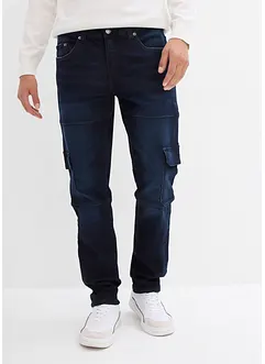 Jeans elasticizzati cargo slim fit, straight, bonprix