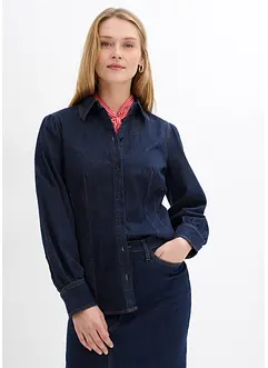 Camicia di jeans con maniche a palloncino, bonprix