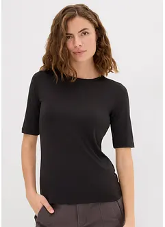 Maglia elasticizzata a mezze maniche, bonprix