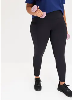 Leggings funzionali comfort con mesh e tasca per il cellulare, bonprix