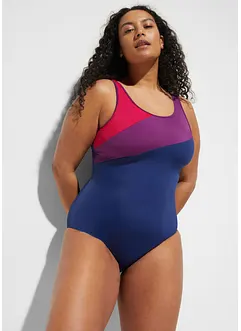 Costume intero sportivo ad asciugatura rapida con inserti a contrasto, bonprix