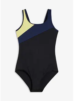 Costume intero sportivo con inserti a contrasto, bonprix