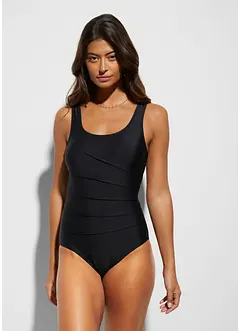 Costume intero con pieghe decorative ed effetto modellante leggero, bonprix