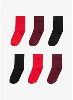 Calzini con bigliettino regalo e cotone biologico (pacco da 6 paia), bonprix