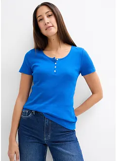 Maglia serafino in puro cotone biologico, bonprix