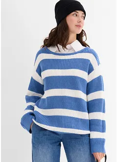 Maglione oversize a righe, bonprix