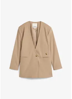 Blazer oversize con chiusura versatile in misto viscosa, bonprix