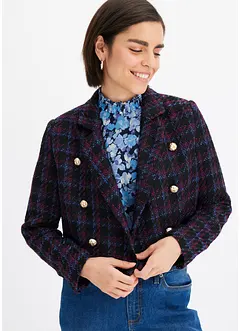 Blazer in bouclé a quadri, bonprix