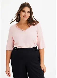 Maglia con pizzo, bonprix