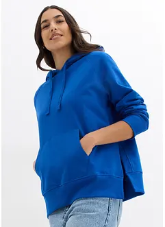 Felpa con cappuccio e spacchi laterali, bonprix