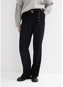 Pantaloni con pinces in viscosa fluente, bonprix