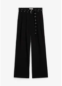 Pantaloni con pinces in viscosa fluente, bonprix