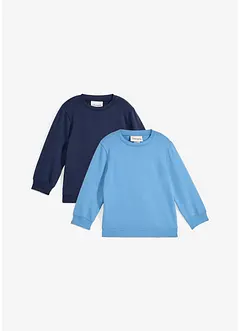 Felpa in misto cotone morbido (pacco da 2), bonprix