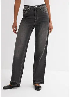Jeans straight, a vita alta, bonprix