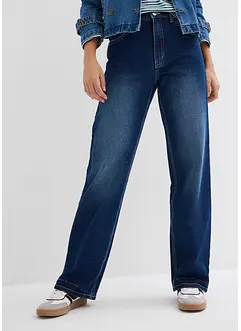 Jeans straight, a vita alta, bonprix