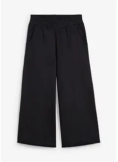 Pantaloni in felpa ampi cropped, bonprix