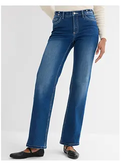 Jeans elasticizzati straight, vita media, bonprix