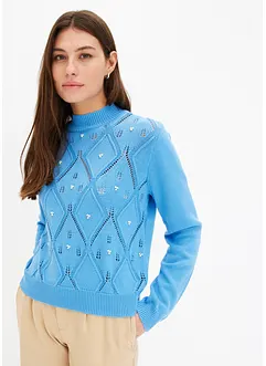 Maglione traforato, bonprix