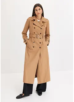 Trench lungo con cintura, bonprix