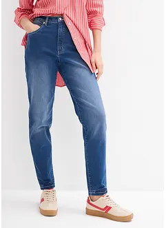 Mom jeans cropped, vita alta, bonprix