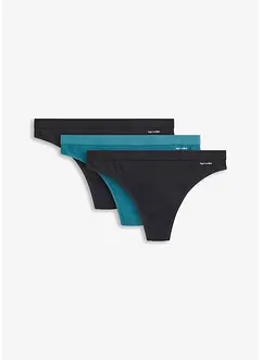 Perizoma a coste senza cuciture Feel Comfort (pacco da 3), bonprix