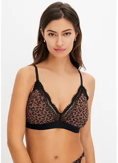 Bralette con coppe  a triangolo senza ferretto con imbottitura rimovibile, bonprix