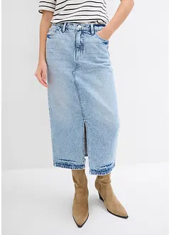 Gonna midi di jeans, bonprix