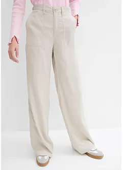 Pantaloni a palazzo fluenti in Lyocell, bonprix