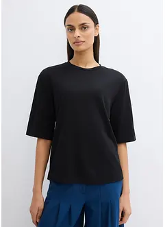 Maglia in misto viscosa con spalle imbottite, bonprix