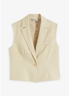 Gilet blazer con bottone decorativo, bonprix