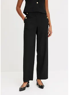 Pantaloni larghi con bottoni decorativi, bonprix
