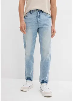 Jeans cropped classic fit elasticizzati, tapered, bonprix