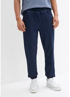 Pantaloni in felpa effetto lavato, bonprix