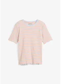Maglia a a costine a maniche corte, bonprix