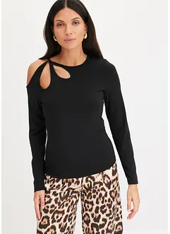 Maglia a maniche lunghe con cut-out, bonprix