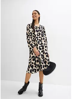 Abito midi in misto viscosa fluente, bonprix