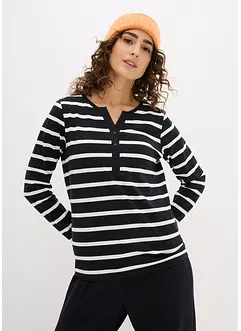 Maglia serafino in puro cotone biologico, bonprix