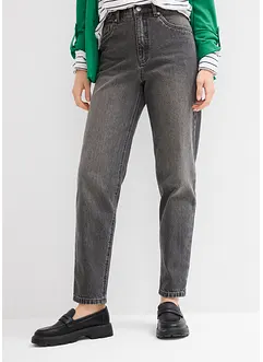 Mom jeans cropped, vita alta, bonprix